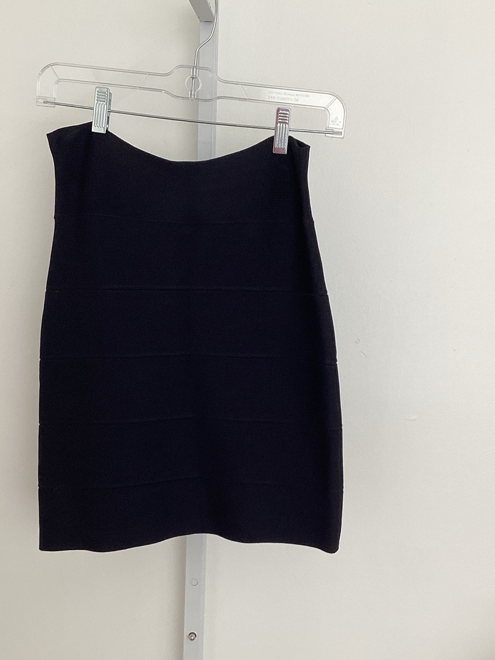 BCBGMaxAzria Black Bandage Mini Skirt